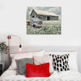thumbnail image 5 of ARISTURING 3 Piece Farmhouse Canvas Wall Art, Sage Green Country Landscape Pictures Canvas Prints Artwork Truck Barn Farmhouse Rustic Paintings for Wall, Canvas Wall Art Living Room Wall Decor, 5 of 6