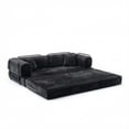 thumbnail image 6 of Leumius 78 Inch Convertible Sleeper Sofa Bed,Folding Floor Mattress Couch with Fixed-Shape Frame,Futon Boneless Couch Lounge Loveseat with Pull Out Bed, No Assembly Required,Antique Gray, 6 of 8