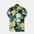 thumbnail image 7 of Mens Hawaiian Shirt Short Sleeve Button Down Shirts Tropical Floral Summer Beach Shirts,S-3XL, 7 of 7