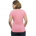 thumbnail image 3 of Women's Short Sleeve V-Neck Activewear T-Shirt, Moisture Wicking Fast Dry Active Athletic Women's Gym Performance Top, 3 of 4