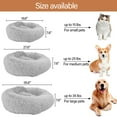 thumbnail image 6 of BIGTREE Dog Cat Donut Plush Pet Beds Washable Cozy Round Mattress Gray, Small, 6 of 8