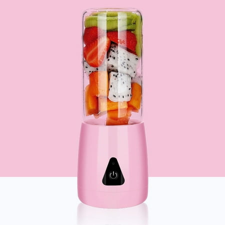 

Portable Blender USB Juicer Cup Bottle Smoothies Mixer Fruit Machine pink 81x81x215mm
