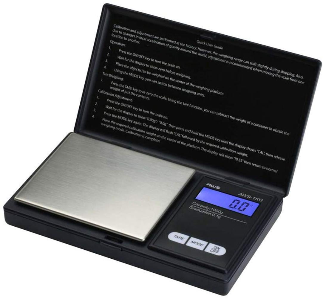 SAGA Digital Kitchen Scale 1000g X 0.1g Diet Food Coin Jewelry Pocket Size Herb 