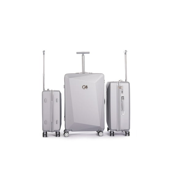 WINGOMART 3-Piece Luggage Set Lightweight Durable PC+ABS Hardside Luggage, Double Spinner Wheels, TSA Lock - 20in/24IN/28in