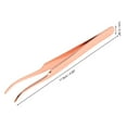 thumbnail image 2 of Pinzas para pestañas redondeadas únicas de 1 pieza para baño en tono dorado rosa de acero inoxidable, 2 of 5