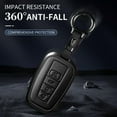 thumbnail image 3 of For Toyota Key Fob Cover Leather Car 2020-2022 Highlander Corolla Prius 2018-2024 RAV4 Camry C-HR Avalon GT86  Key Case, 3 of 9