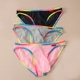 thumbnail image 4 of Men's Bikini Panties Men's Ice Silk Mesh Solid Color Pants Low-Waisted Drying Breathable Transparent Mesh Pants XL, 4 of 7