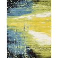 thumbnail image 1 of Unique Loom Lyon Modern Abstract Area Rug 8' x 10' Rectangle Light Green/Blue, 1 of 2
