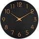 thumbnail image 1 of Reloj de pared silencioso, sin tictac, de 10 pulgadas, funciona con pilas, estilo moderno, reloj de madera decorativo para cocina, hogar, dormitorios, oficina, 1 of 3