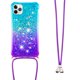 thumbnail image 3 of Funda para iPhone 11 PRO Brillantina Líquida Divertida Reluciente y con Cristales en Movimiento Cuerpo Cruzado con Cordón Ajustable, 3 of 5