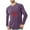 Purple(mens Christmas shirts), variant on GuangCheng Tops for Men ChristmasCrew Neck,Long Sleeve Tops,Printed,Pullover,Baggy,Bottom,Tees,Comfy Loose Piece,Purple,Size M
