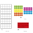 thumbnail image 3 of Diez marcos para el , manipulación de matemáticas, suministros escolares para , educación temprana, bloques de números, juguete para Hugo Juguetes matemáticos de diez marcos, 3 of 6