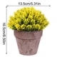 thumbnail image 2 of Maceta falsa Decoración de mesa de flores Flor artificial de plástico Bonsai Simulación de sala de estar Flor en maceta, Amarillo Inevent HA8892-02B, 2 of 6