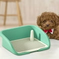 thumbnail image 1 of Pet Training Toilet Urinal Dog Litter Tray Keep Paws Medium Large Dogs and Floors Clean L Green, 1 of 9