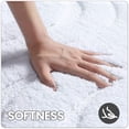thumbnail image 5 of OEAKAY Bathroom Rug and Mat, Absorbent Washable Bathroom Runner Rug, Non Slip Bath Mat, Soft Microfiber Bath Mats for Bathroom Floor, White Bathroom Mat 16"x24", 5 of 7
