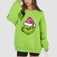 thumbnail image 5 of Ugly Christmas Sweatshirt Women Long Sleeve Funny Cute Xmas Crewneck Pullover 3-Green 3XL 1, 5 of 5