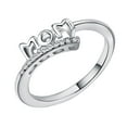 thumbnail image 1 of Anillo MOM Regalo del día de la madre Anillo de circón con incrustaciones chapado en cobre Wmkox8yi  sjalhkljlk1915, 1 of 1