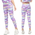 thumbnail image 2 of YTDSCS Girls Leggings for Leggings Stretchy Trousers Pants Print Tights Teens Stretchy Pants for 5-12T, 2 of 8