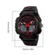 thumbnail image 4 of Minnieouse Reloj para hombre, alarma militar militar, relojes LED, reloj de deportivo impermeable Digital Relojes Rojo, 4 of 6