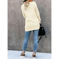 thumbnail image 4 of Womens Long Sleeve Casual Lightweight Loose Open Front Cardigan Knit Sweaters Coat with Pockets, 4 of 5