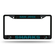 San Jose NHL Sharks NHL Black Metal License Plate Frame
