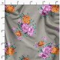 thumbnail image 2 of Soimoi Velvet Fabric Florals Floral Decor Fabric Printed Yard 58 Inch Wide, 2 of 6