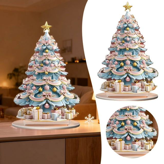JJKBVCLO Elegant Acrylic Desktop Ornament For Festive And Seasonal Party Centerpiece