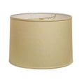 thumbnail image 2 of 13" Parchment Beige Throwback Drum Linen Lampshade, 2 of 2