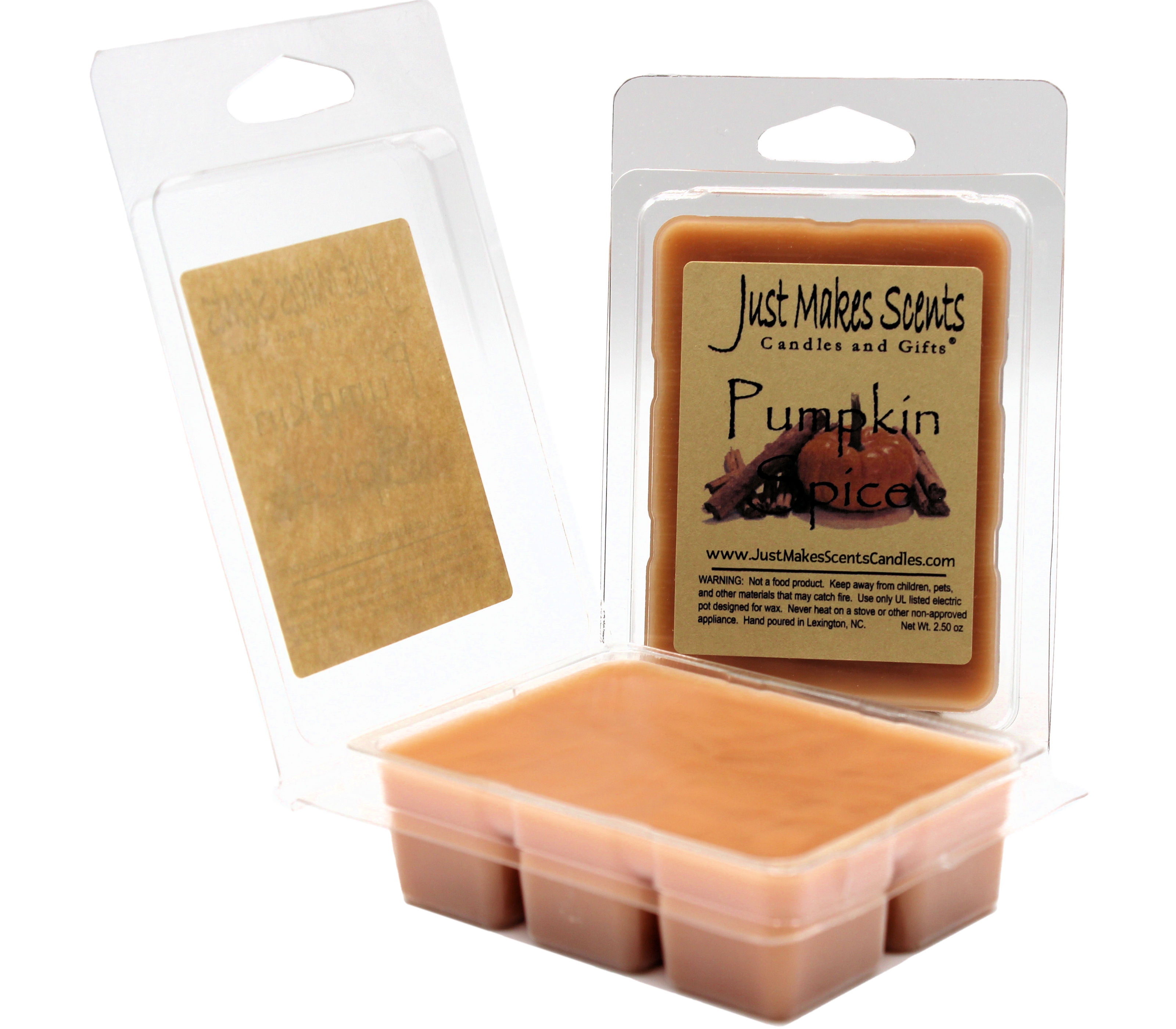 Pumpkin Spice 2Pack Wax Melts Just Makes Scents Candles & Gifts