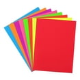 thumbnail image 1 of Uxcell 8 Hojas de Papel Neón 8"x11" 250gsm Cartón Fluorescente Brillante, Colores Variados, 1 of 6