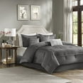 thumbnail image 1 of Madison Park Ensemble de Couette Trinité Grand, Gris, 1 of 5
