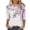 04-Red, variant on Womens 3/4 Sleeve Shirts Crew Neck Boho Leaf Print Casual Loose Fit T Shirts Botanical Tunic Tops Blouses