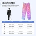 thumbnail image 4 of Vsdgher Colorful Glitters Print Mens Pajama Pants Sleep & Lounge Pants, PJ Bottoms With elastic waistb and Pockets, 4 of 5