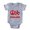 Heather Grey, variant on CafePress - Peace Love England - Cute Infant Baby Football Bodysuit