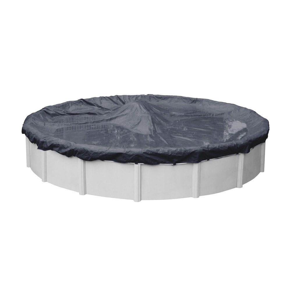 Pool Mate 10 Year Heavy-Duty Royal Blue Round Winter Pool Cover, 30 ft. Pool