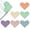 Love(6pcs), variant on Leather Heart Bookmarks - 6 Pieces Cute Book Marks Lovers Gifts | Corner Bookmark Page Markers | Bookish Reading Teachers Women| Office Home Supplies Accessories Stationary