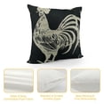 thumbnail image 4 of Qinduosi Vintage Farm Rooster Burlap Pillowcase Cushion Cover White, 4 of 5