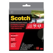 Scotch Black Hook & Loop Fasteners, Heavy Duty, Holds 10 lbs, 1 in x 10 ft, 2 Count