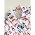 thumbnail image 5 of Arvbitana 6M 12M 18M 24M 3T 4T Toddler Baby Boy Shorts Sets 4th of July Short Sleeve T-Shirt Drawstring Shorts Suit Summer Clothes 2Pcs Outfits, 5 of 9