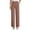 05-Light Brown, variant on Women High Waist Stretch Wide Leg Casual Pants, Solid Elastic Waist Pocket Straight Trousers for Office Daily Wear 03-Dark Gray XXL