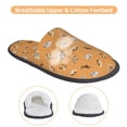 thumbnail image 3 of KLL Cute Puppy J Slippers for Women Men House Slip on Indoor Outdoor Bedroom Furry Fleece Lined Ladies Comfy Anti-Skid Rubber Hard Sole-Medium, 3 of 8