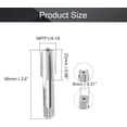 thumbnail image 2 of HUGFEGWE Machine Tap 1/4-18 NPTF Straight Pipe Thread Flutes High Speed Steel 1pcs CJB91-23679, 2 of 7