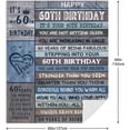 thumbnail image 2 of LHSHID 60 Year Old Gifts for Women 60th Birthday Gifts for Men60th Birthday Gift IdeasHappy 60 Birthday Decorations60th Birthday Gifts for Women Blanket 60"x80", 2 of 7