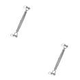 thumbnail image 1 of Youkk Tendeur de Câble en Acier Inoxydable Corps Fermé Fourche Vis Gréement Argent M12 2ensemble, 1 of 6