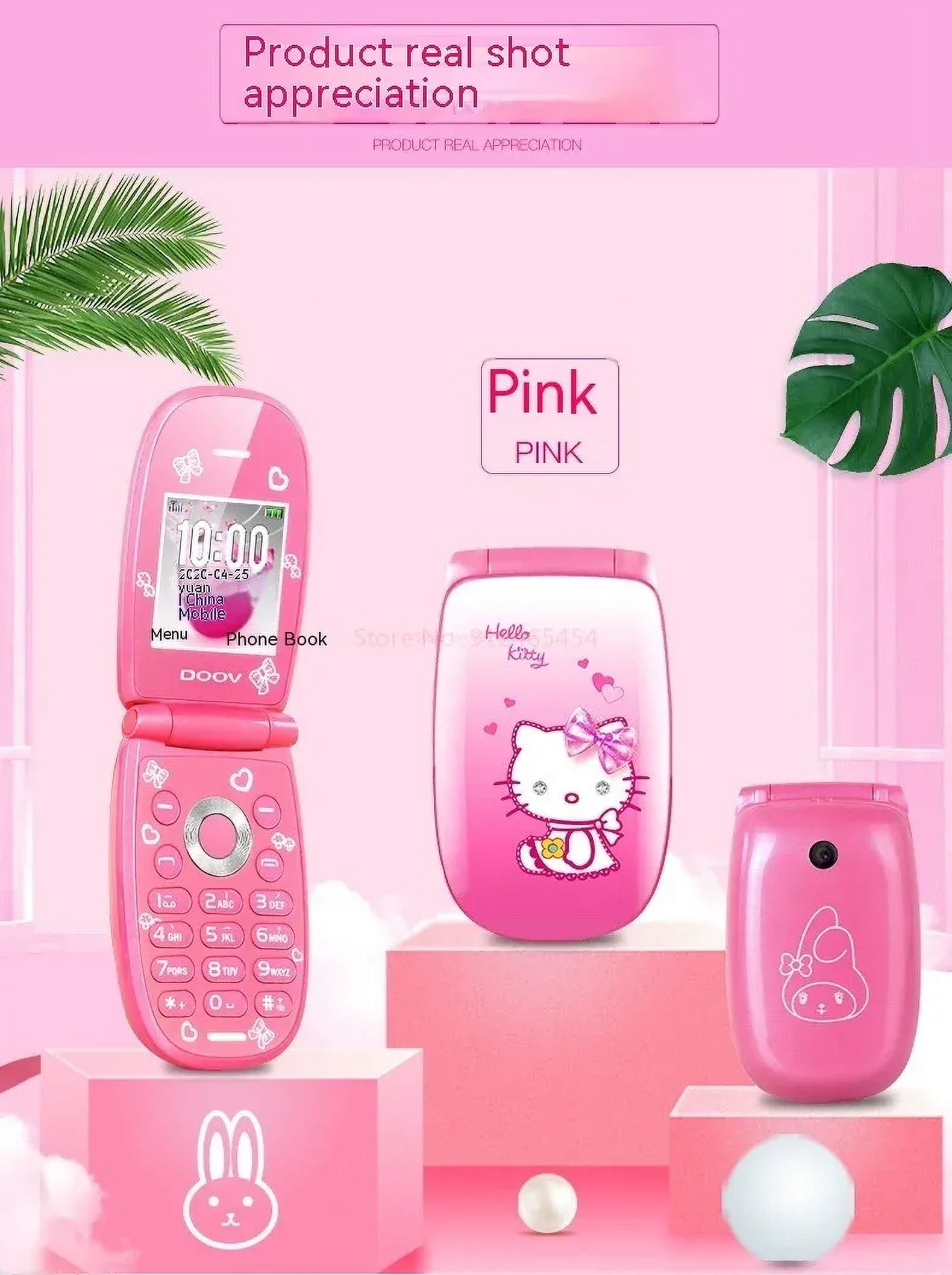 W88 Flip Phone Hellokitty Women Super Small Mobile Version