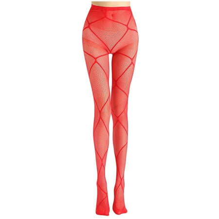Deal of the Week Ofreoo Women Sexy Lace Leggings Pants Fishnet Netting Stockings Net Sexy Lingerie Transparent Hollow Out Hanging Stockings Compression Stockings for Women