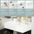thumbnail image 6 of 21.6" Black Bathroom vanity, Combo Cabinet, Bathroom Storage Cabinet, Single Ceramic Sink, Right side storage, 6 of 9
