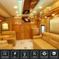 thumbnail image 2 of Facon 4.5" DC 12V RV LED Dome Light Fixture with Touch Dimmable Switch, 4W RV Boat LED Ceiling Puck Light, Ultra Slim RV Interior Lighting for RV/Trailer/Camper/Boat Warm White 3400K, 6 Pack, 2 of 10