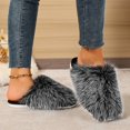 thumbnail image 4 of Achuyrbd Womens Fluffy House Slippers Plush Closed Toe Slip On Cozy Warm Indoor, 4 of 9