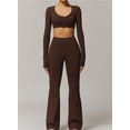 thumbnail image 3 of Conjuntos de entrenamiento for mujer, 2 piezas, sujetador deportivo, camiseta sin mangas, polainas de cintura alta, gimnasio, Yoga, ropa activa, Top de entrenamiento for mujer, 3 of 6